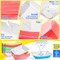 MotBach 100 Pack 3 LB Colorful Paper Food Boat Trays Disposable Paper Boats, Food Boats Colored Paper Food Serving Boat Tray Basket for Snack Burger BBQ Popcorn Taco Fries Carnival Festival Nacho